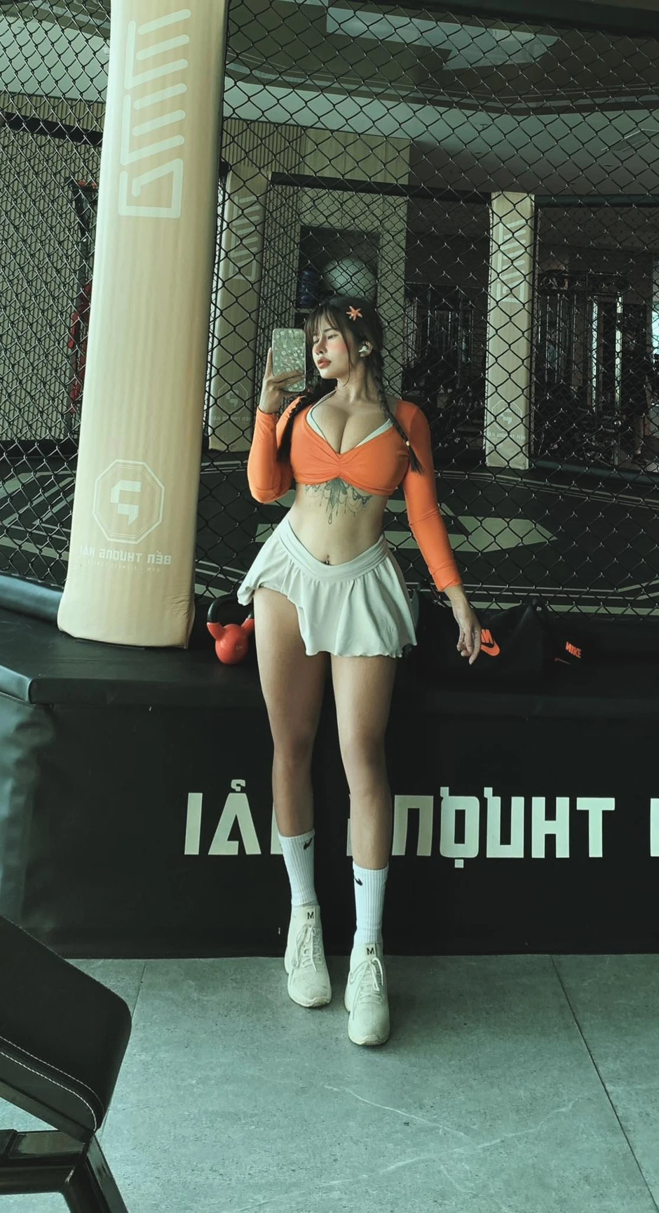 Bứt phá giới hạn, nữ gymer khiến người xem phấn khích trước tinh thần tập luyện hết mình