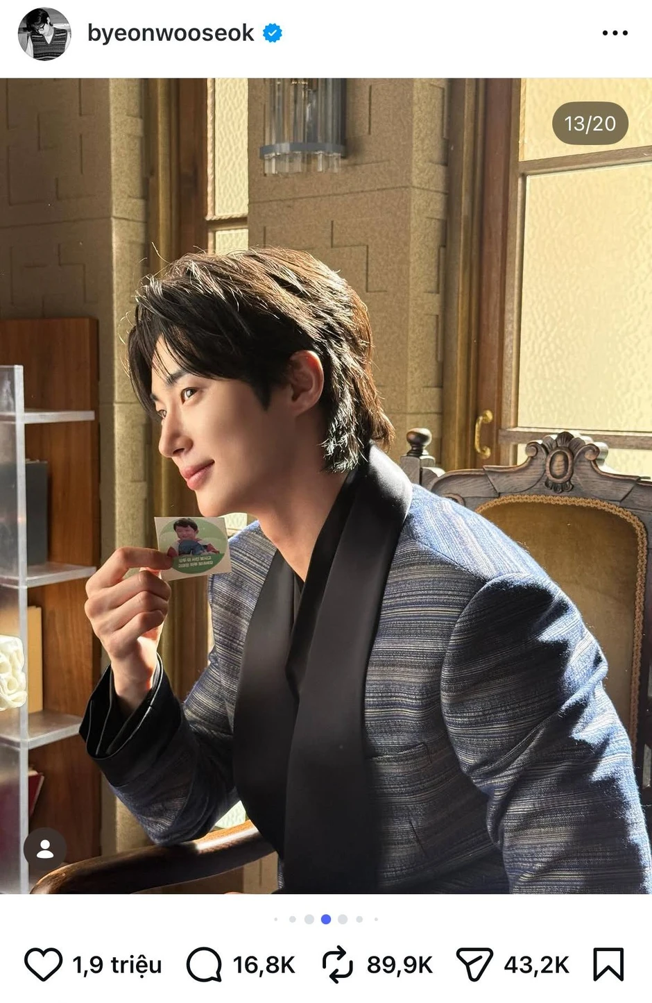 Byeon Woo Seok và Kim Hye Yoon ngầm công khai hút 2 triệu like