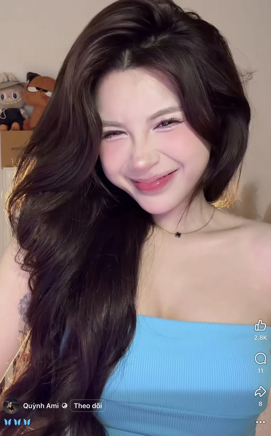 Cận cảnh pha nũng nịu "tan chảy" của bà chủ phòng gym xinh đẹp, bảo sao "Boy 1 champ" Hà Tiều Phu không cưng chiều hết mực!