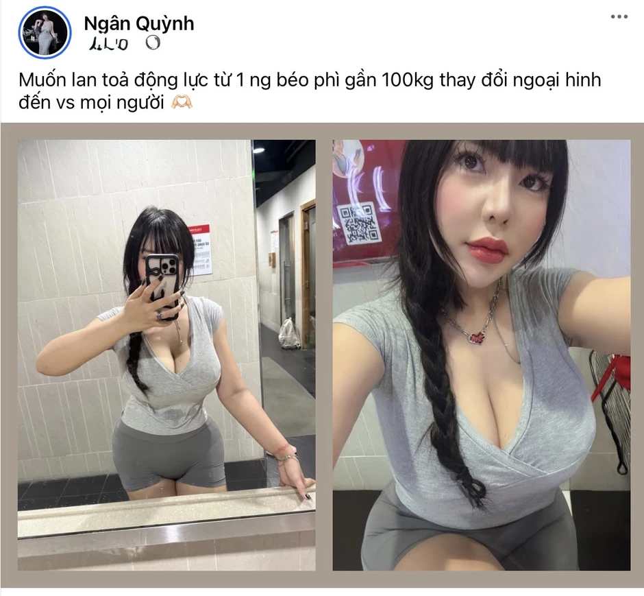 Cận cảnh vóc dáng của nữ gymer sở hữu hai số đo trên 1 mét