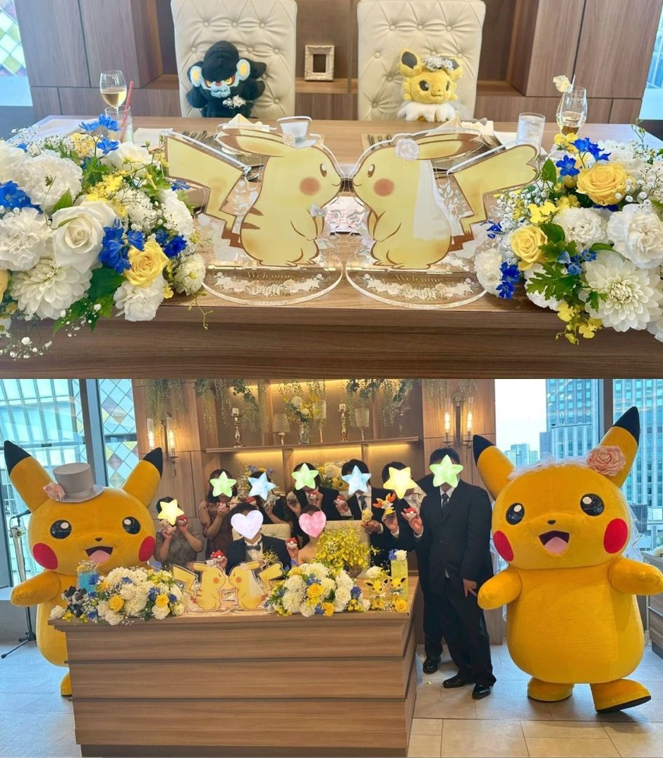 Cặp đôi Nhật Bản gây sốt với đám cưới phong cách Pokémon "độc nhất vô nhị"