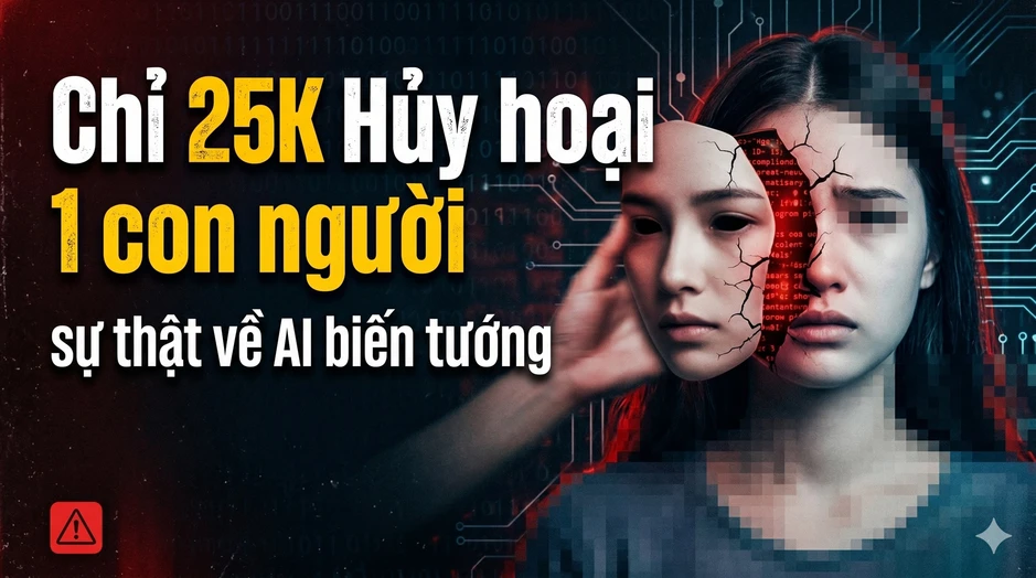 Chỉ 25 nghìn đồng để "biến" một người thành ảnh nóng bằng AI, góc khuất rùng mình về vấn nạn "Deepfake bẩn" Chỉ 25 nghìn đồng để "biến" một người thành ảnh nóng bằng AI, góc khuất rùng mình về vấn nạn "Deepfake bẩn"