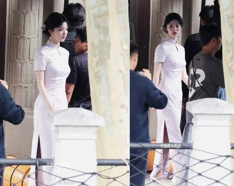 Chiếc váy bó chịt, mỏng dính khiến Vương Sở Nhiên bị chê cười