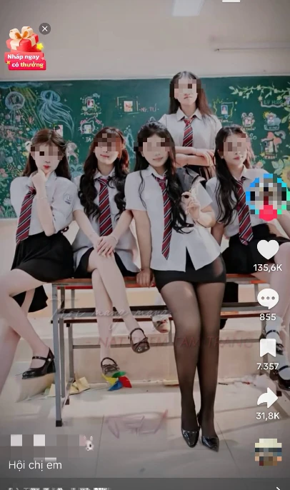 Chụp ảnh kỷ yếu với "tất lưới", nhóm học sinh bất ngờ bị CDM chỉ trích dữ dội