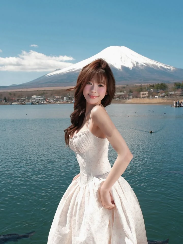 Chụp ảnh với thiên nga, hot girl như bước ra từ chuyện cổ tích