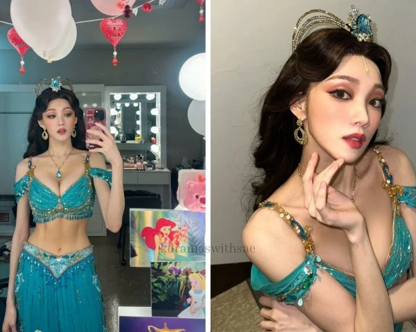 Có mỹ nhân vừa hoá công chúa Jasmine, vẻ ngoài như "xé truyện bước ra" bởi quá xinh đẹp