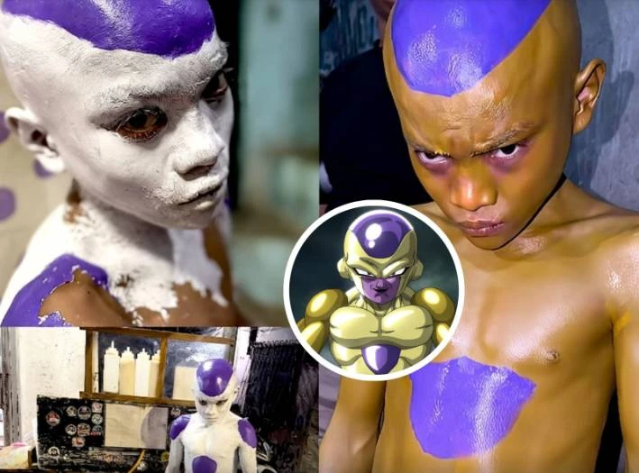 Cười ra nước mắt với màn cosplay Frieza bằng... sơn tường gây bão MXH