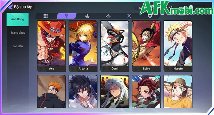 Đấu Trường Huyền Thoại game hành động PvP đa vũ trụ anime