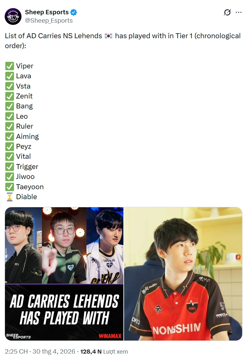 Đây có lẽ là tuyển thủ đặc biệt bậc nhất LCK hiện tại