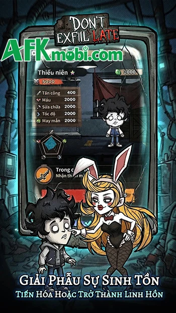 Don't Exfil Late với vòng lập đột nhập, thu thập, chiến đấu và rút lui