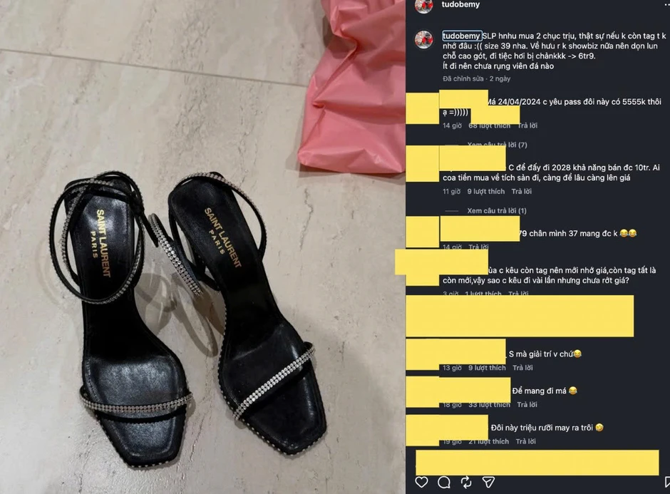 Drama pass đồ của Á hậu Huyền My chưa dừng lại: Đôi giày từng đăng bán giá 1,5 triệu năm 2024 nay tăng giá lên thành 6,9 triệu Drama pass đồ của Á hậu Huyền My chưa dừng lại: Đôi giày từng đăng bán giá 1,5 triệu năm 2024 nay tăng giá lên thành 6,9 triệu
