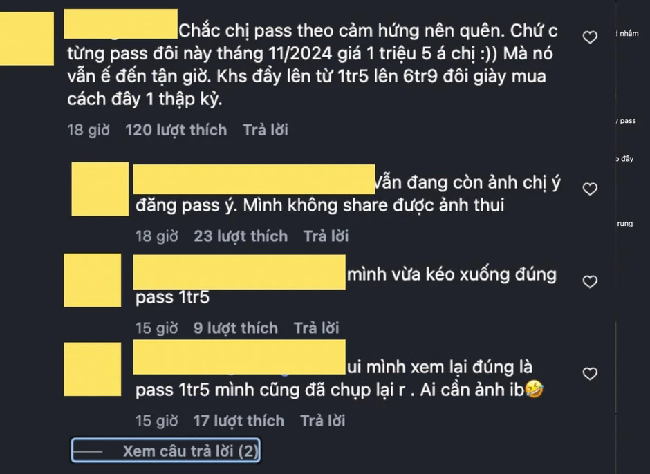 Drama pass đồ của Á hậu Huyền My chưa dừng lại: Đôi giày từng đăng bán giá 1,5 triệu năm 2024 nay tăng giá lên thành 6,9 triệu Drama pass đồ của Á hậu Huyền My chưa dừng lại: Đôi giày từng đăng bán giá 1,5 triệu năm 2024 nay tăng giá lên thành 6,9 triệu