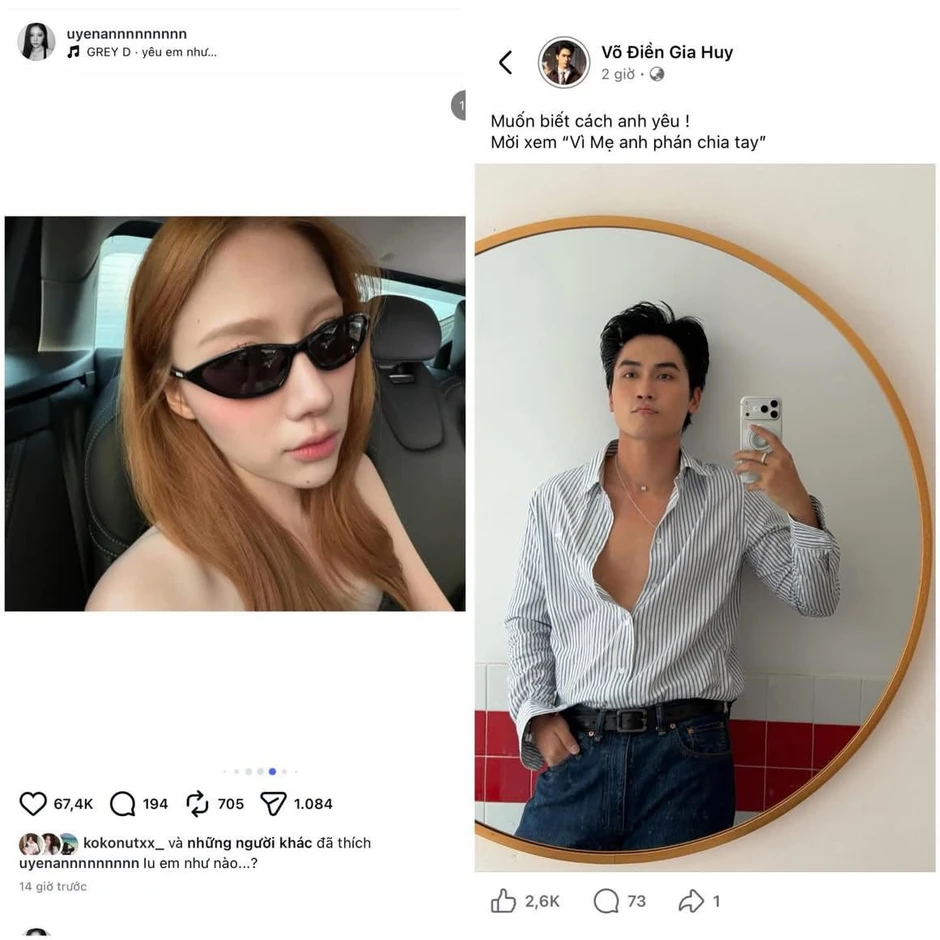 Drama tình ái mới: Võ Điền Gia Huy "xào couple cháy chảo" với Lê Tam Triều Dâng nhưng liếc mắt mập mờ cùng Uyển Ân