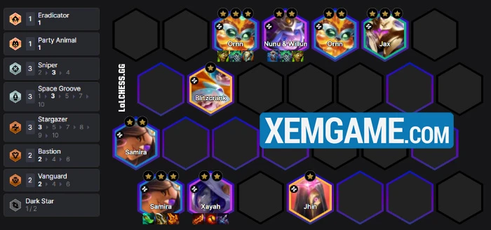 ĐTCL 17.1b: Hướng dẫn đội hình Samira Ornn reroll cực mạnh