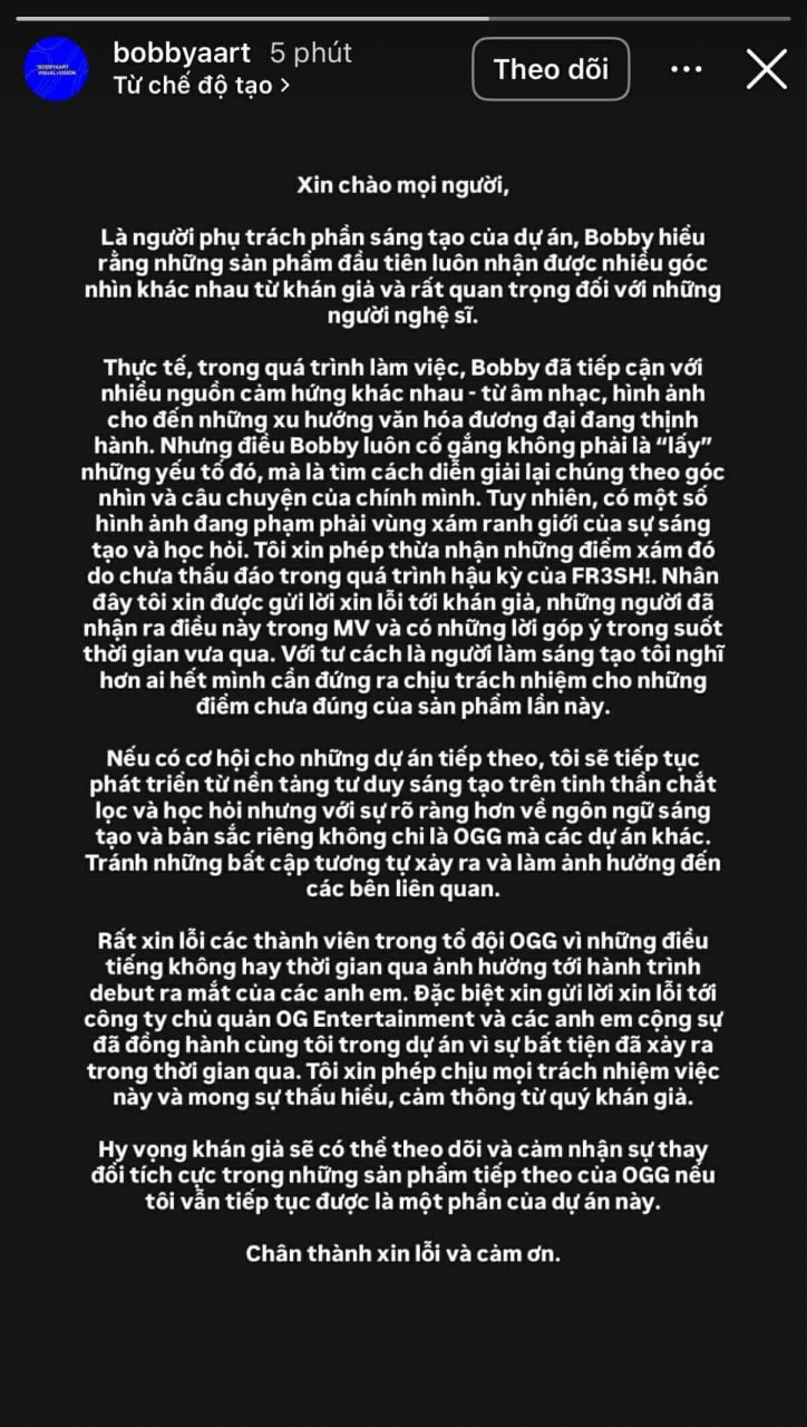 Ekip nhóm tân binh Việt bị tố đạo nhái CORTIS xin lỗi