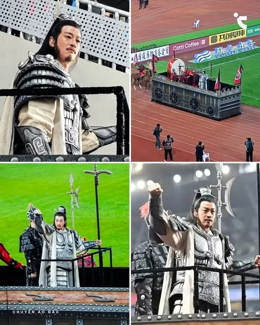 Hà Nhuận Đông hóa thân Tây Sở Bá Vương Hạng Vũ trên sân bóng, khí chất "vô đối" sau 14 năm