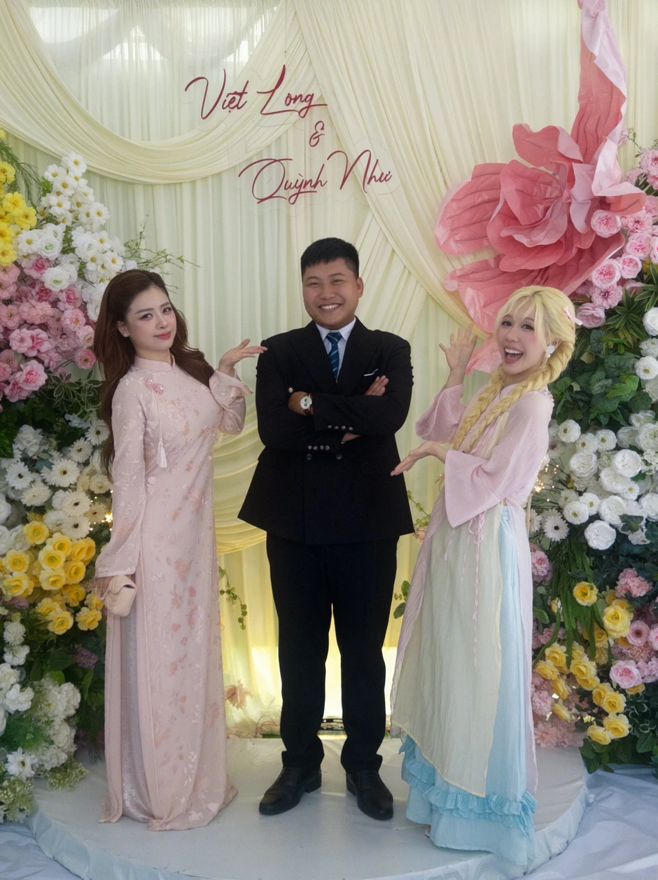 Hậu Hoàng xinh xắn tại đám cưới Mũi trưởng Long