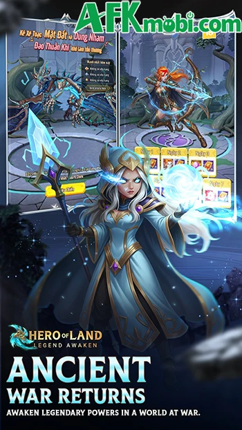 Hero of Land: All Stars game đấu tướng loạn chiến chủ đề fantasy