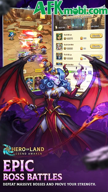 Hero of Land: All Stars game đấu tướng loạn chiến chủ đề fantasy