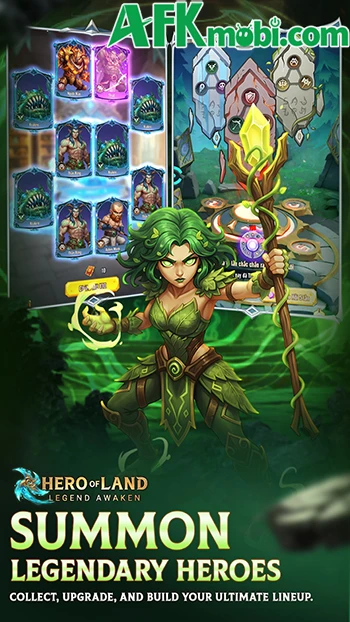 Hero of Land: All Stars game đấu tướng loạn chiến chủ đề fantasy