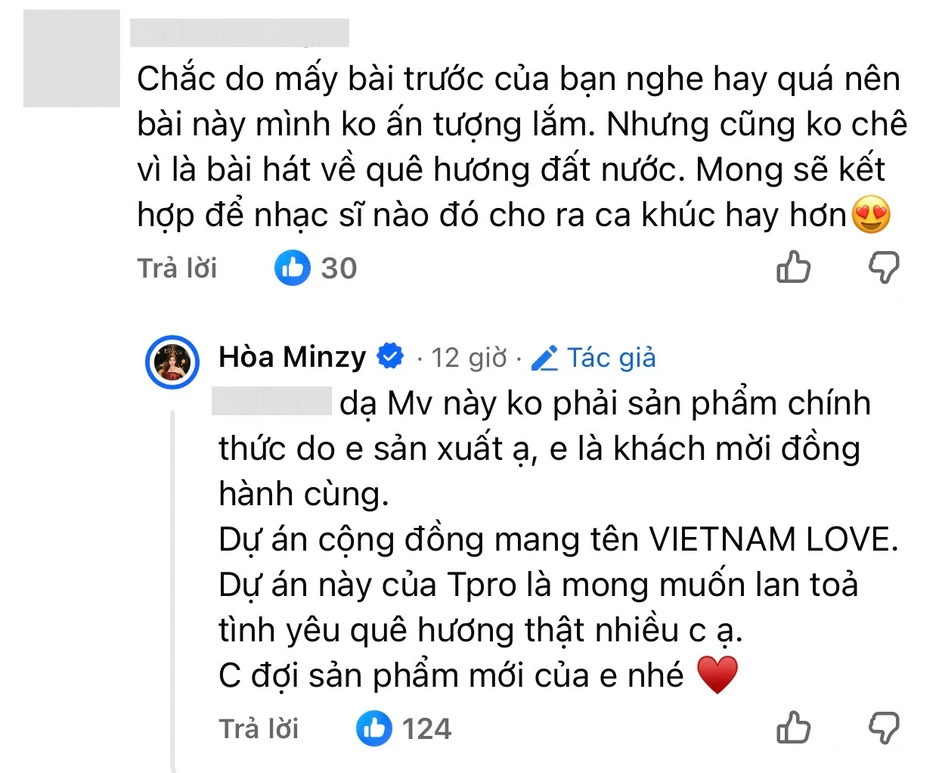 Hoà Minzy lần nữa vướng tranh cãi