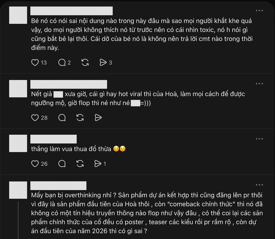 Hoà Minzy lần nữa vướng tranh cãi