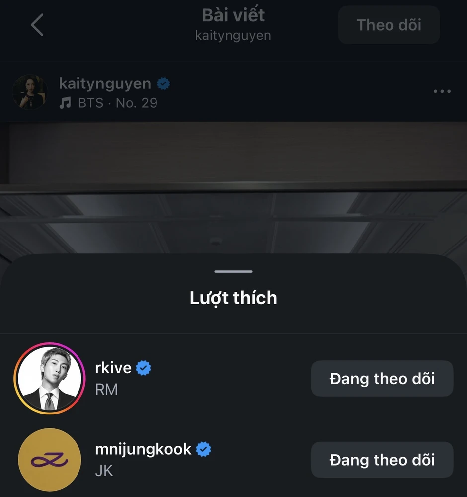 Kaity Nguyễn được Jung Kook lẫn trưởng nhóm BTS để mắt đến