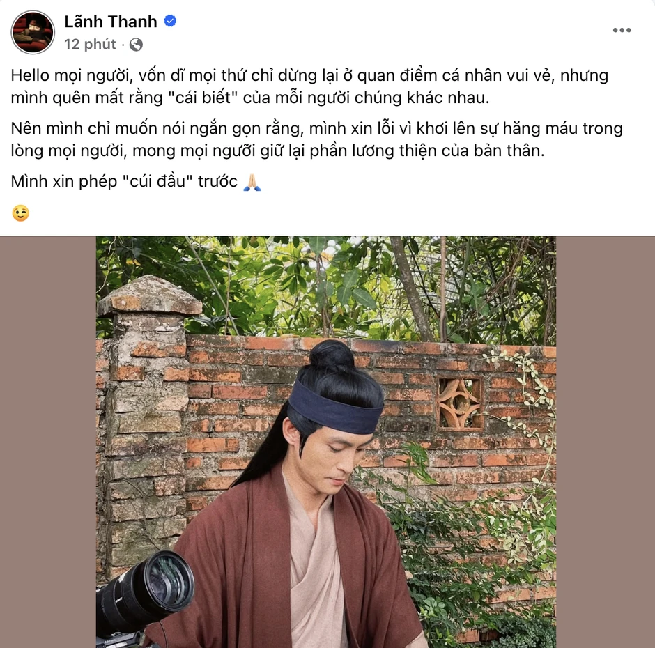 Lãnh Thanh gặp chỉ trích vì phát ngôn: "Thiếu gì cây lúa đã chín mà bông vẫn ngẩng đầu"