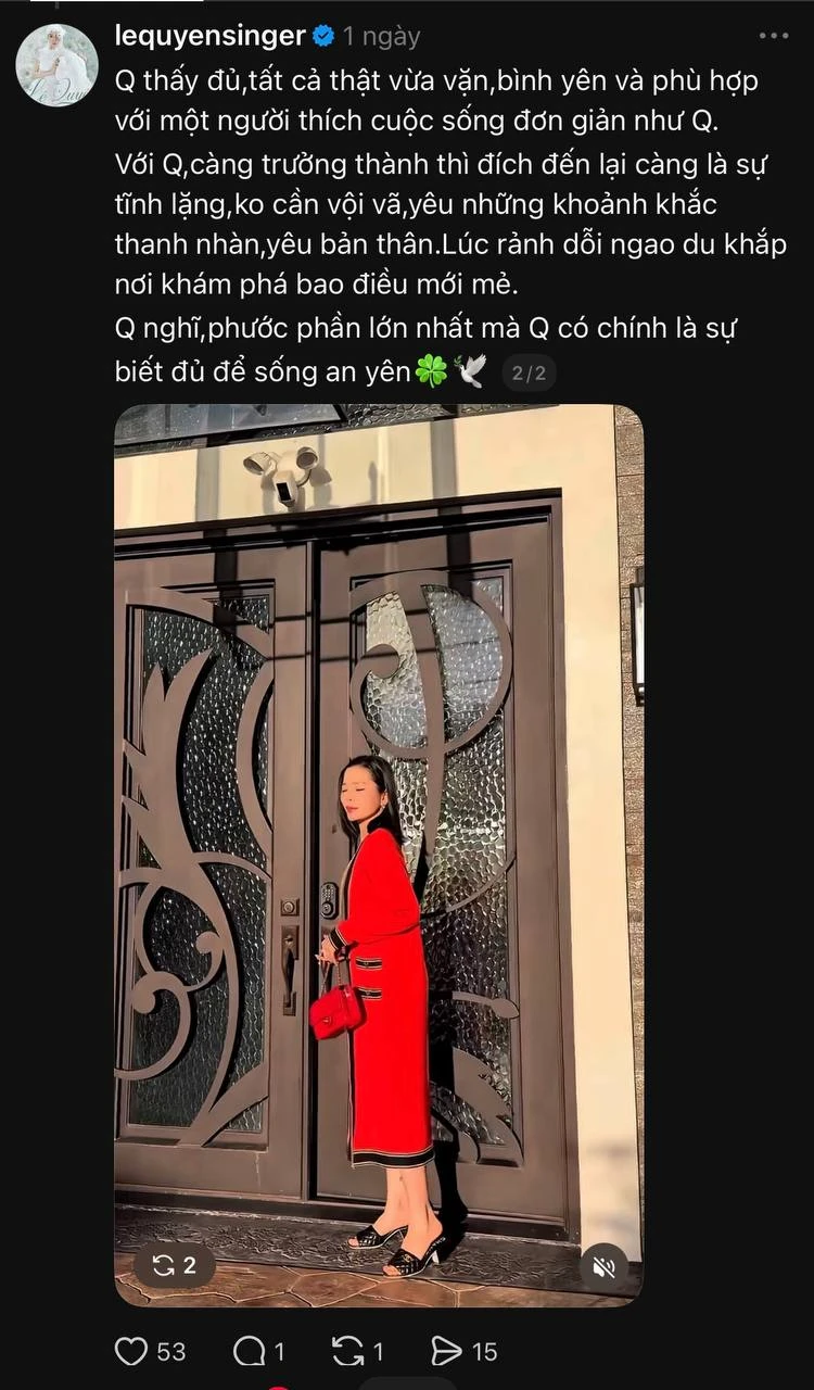 Lệ Quyên đã khác xưa