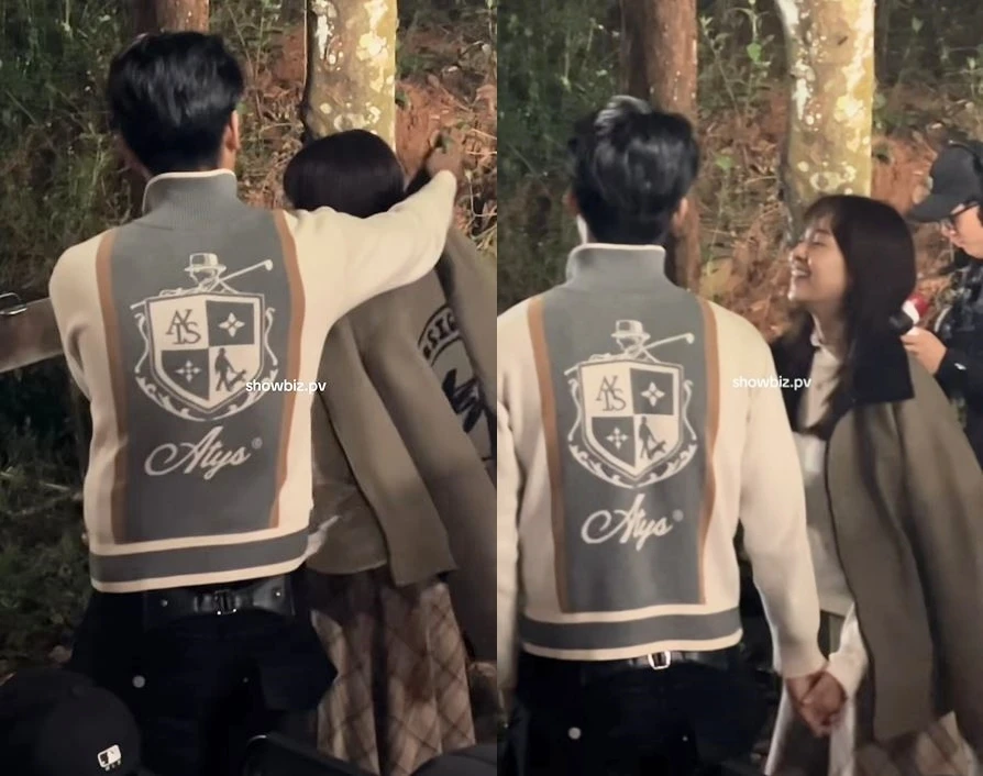 Lê Tam Triều Dâng và Võ Điền Gia Huy lén nắm tay nhau