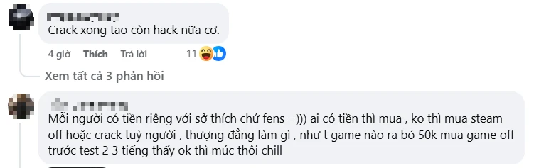 Lên án chơi game Crack, game thủ khiến cộng đồng nảy sinh tranh cãi