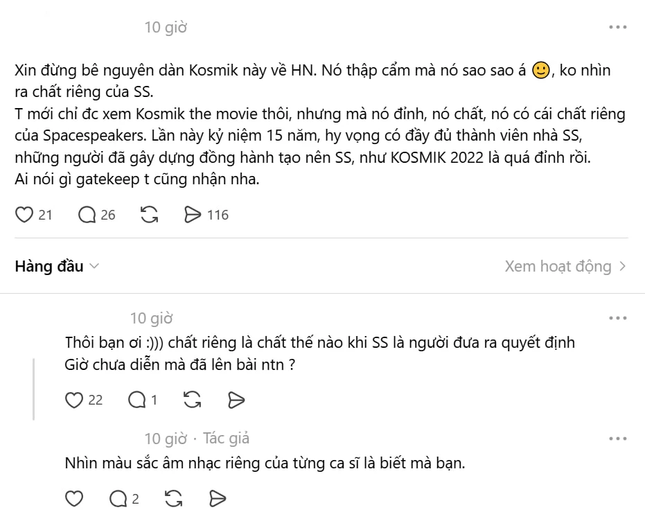 Line-up concert tại Mỹ của SpaceSpeakers bị chê “mất chất”