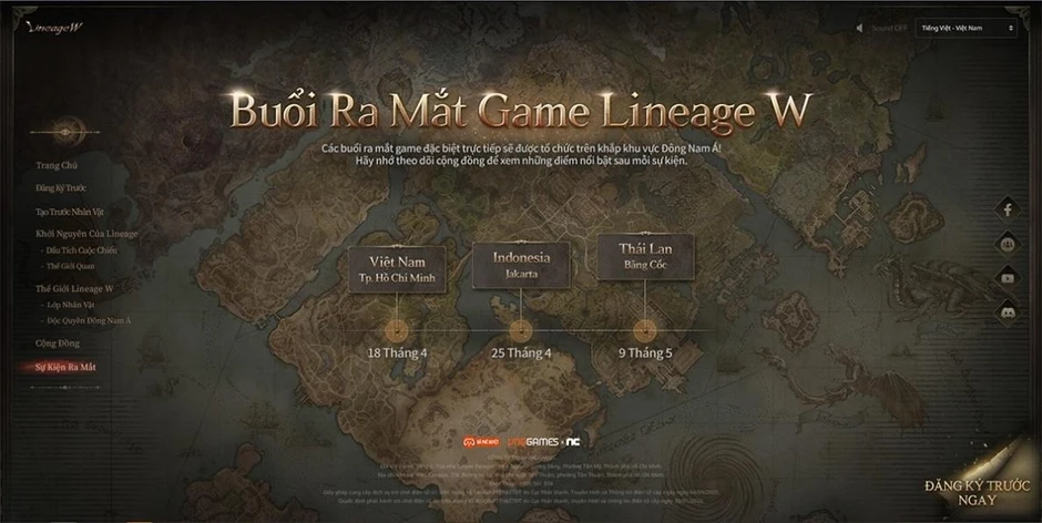 Lineage W chơi lớn với 3 showcase liên tiếp, xác định SEA là thị trường ưu tiên