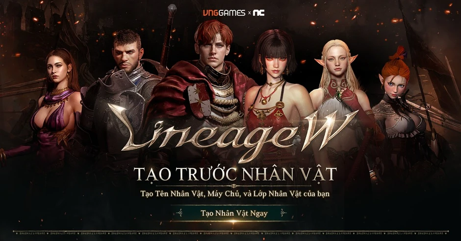 Lineage W mở chức năng tạo trước nhân vật, cơ hội đặt chỗ cho các bang hội là đây!