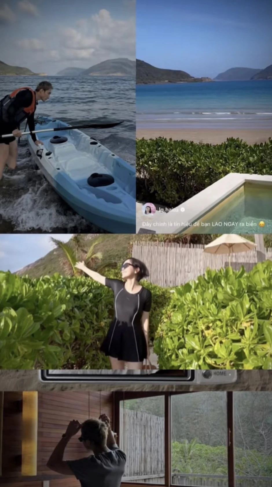 Lộ ảnh Sơn Tùng M-TP và Hải Tú nghỉ dưỡng ở resort?