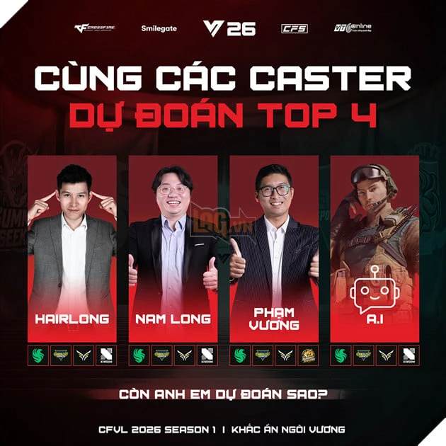 Lộ Diện "Tứ Trụ" Tranh Vương: Chân Dung Top 4 Playoffs CFVL 2026 Season 1