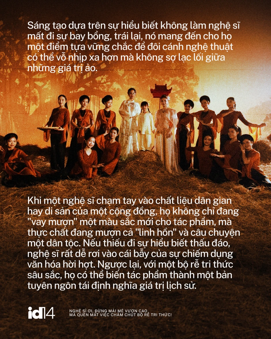 Nghệ sĩ ơi, đừng mải mê vươn cao mà quên mất việc chăm chút bộ rễ tri thức!