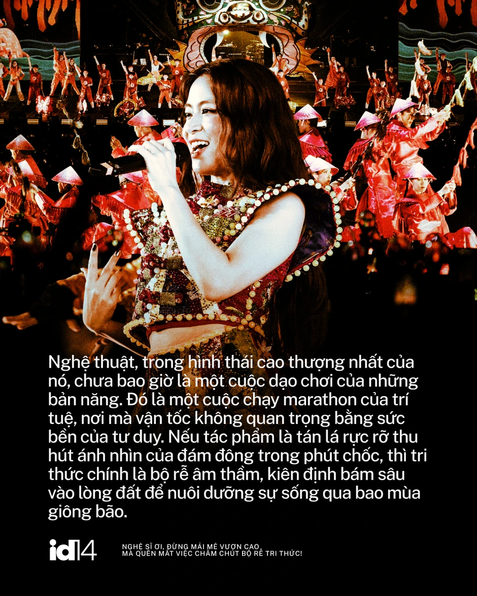 Nghệ sĩ ơi, đừng mải mê vươn cao mà quên mất việc chăm chút bộ rễ tri thức!