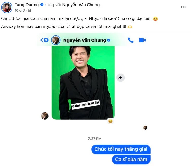 Nhạc sĩ Nguyễn Văn Chung nhận tin vui