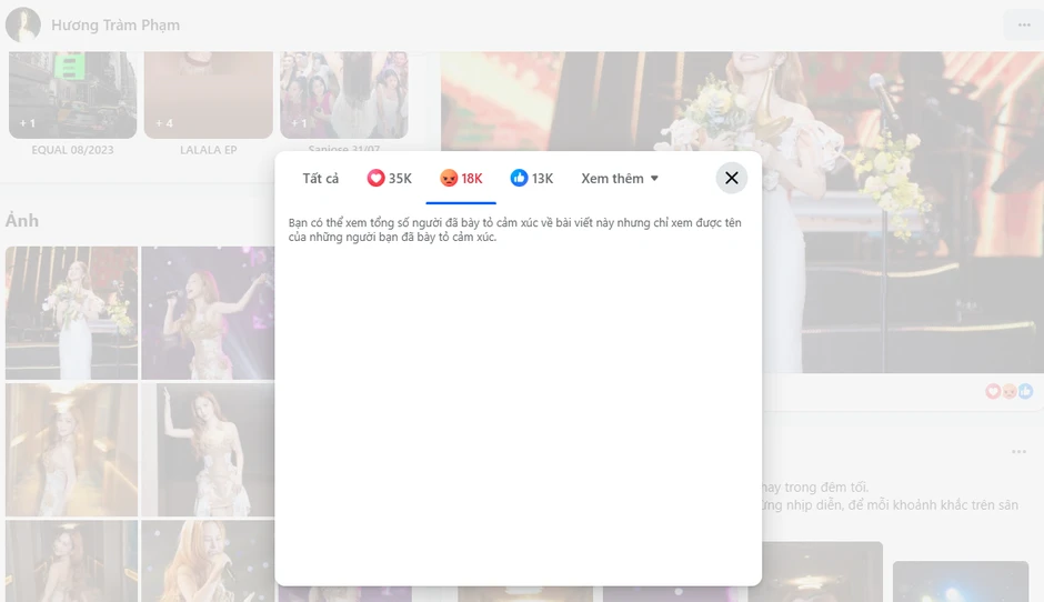 Nhiều tài khoản Ấn Độ, Châu Phi... thả tim vào bài đăng Hương Tràm nhận giải Cống hiến Nhiều tài khoản Ấn Độ, Châu Phi... thả tim vào bài đăng Hương Tràm nhận giải Cống hiến