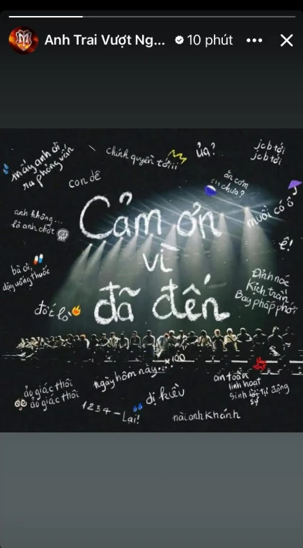 NSX Anh Trai Say Hi đăng bài xin lỗi