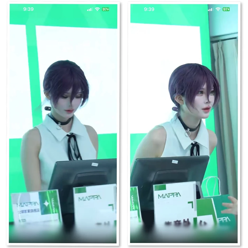 Nữ nhân viên cosplay Reze (Chainsaw Man) quá giống bản gốc, fan đòi mua sạch shop chỉ để được "quẹt thẻ"