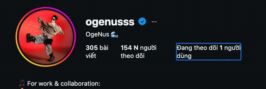 OgeNus gia nhập hội "chỉ follow mình em" với CiiN