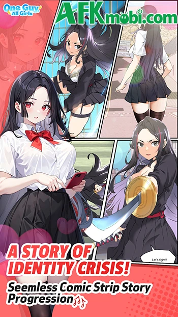 One Guy, All Girls: Idle RPG với lối đồ họa chibi 2D ngộ nghĩnh