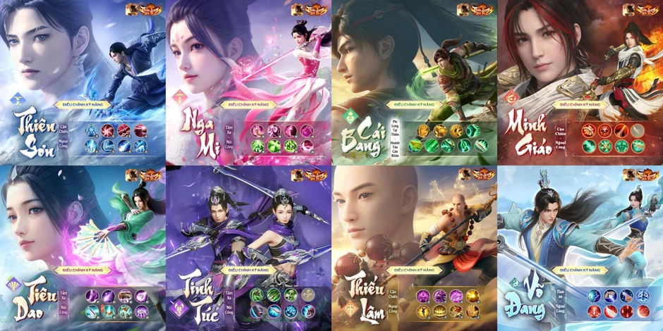 Phái Thiên Long gia nhập Thiên Long Bát Bộ VNG, thiết lập cục diện “cửu phải tranh phong”