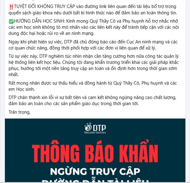 Phụ huynh bàng hoàng phát hiện sách Tin học lớp 3 của con chứa link đồi trụy, Nhà phát hành lập tức thông cáo KHẨN!