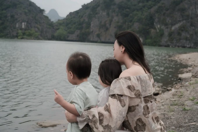 Phương Oanh cùng các con làm bánh trôi, bánh chay mừng Tết Hàn thực