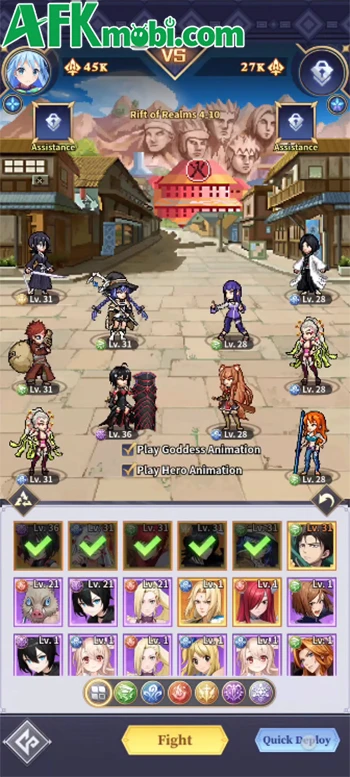 Pixel Idle: Showdown game đấu tướng chủ đề đa vũ trụ anime