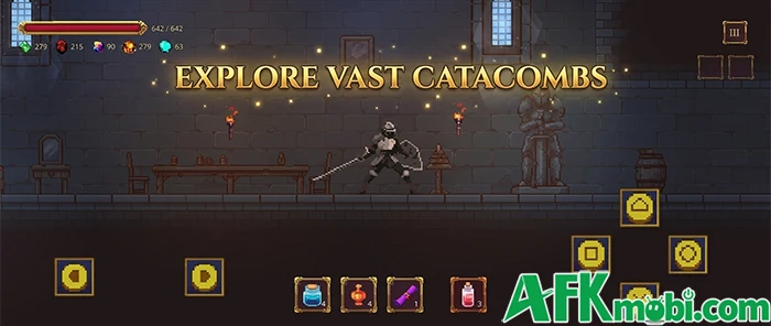 Pixel Souls cho người chơi chiến đấu khám phá hầm ngục tối