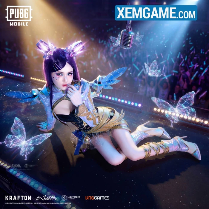 PUBG Mobile hợp tác streamer Ms Three ra mắt giáp tối thượng "Thần Tượng Thiên Hà"